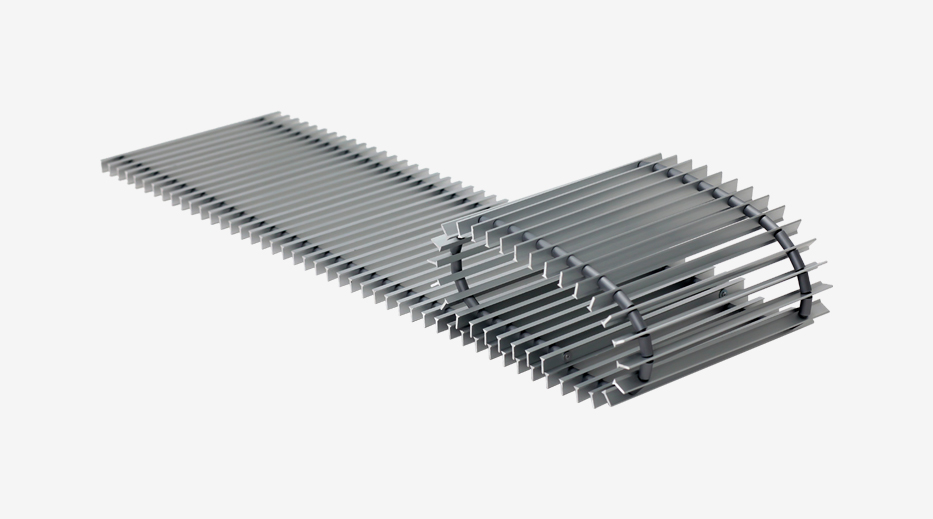 Алюминиевые решетки для внутрипольных конвекторов ‹ АзияТерм .